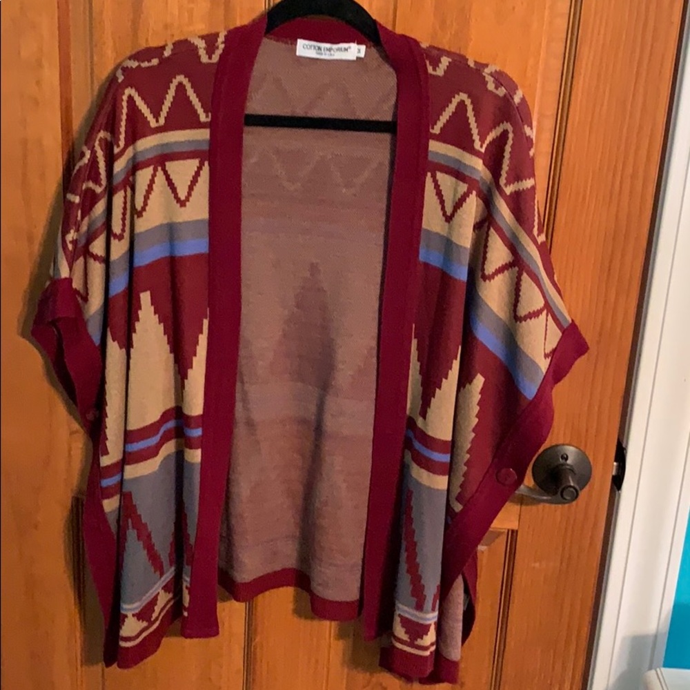 Adorable tribal print poncho